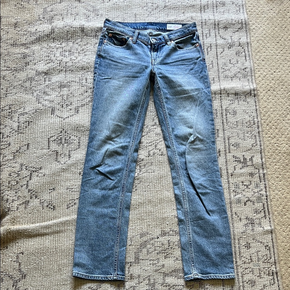 GAP Light Blue Women's Straight-Leg Jeans